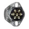 Haldex Receptacle, 7-Way, Trailer, Std Sae Design, Metal, Plug-In, 2-Hole, Accepts 8Ga Ground BE23703 - alternate 4